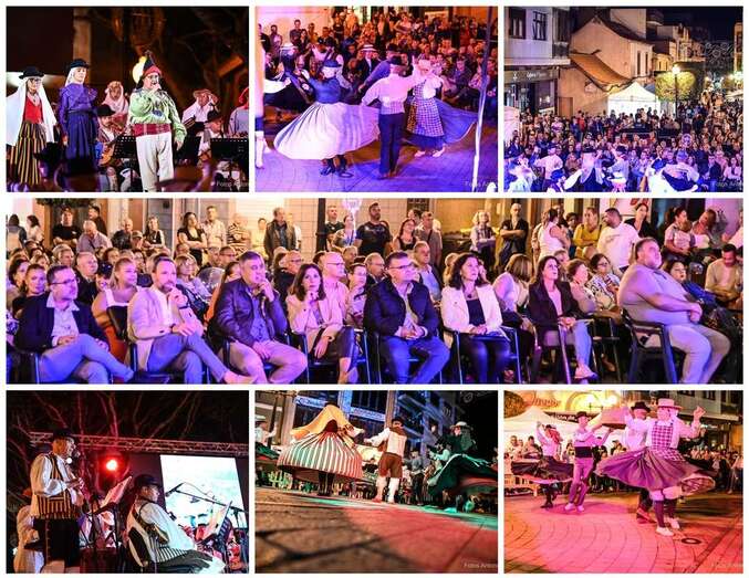 Collage de fotos del espectáculo de anoche en Los Llanos de Telde/Antonio Alí.